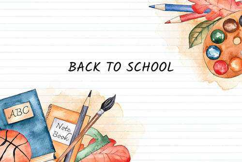 وکتور رایگان طرح گرافیکی مدرسه کد 2